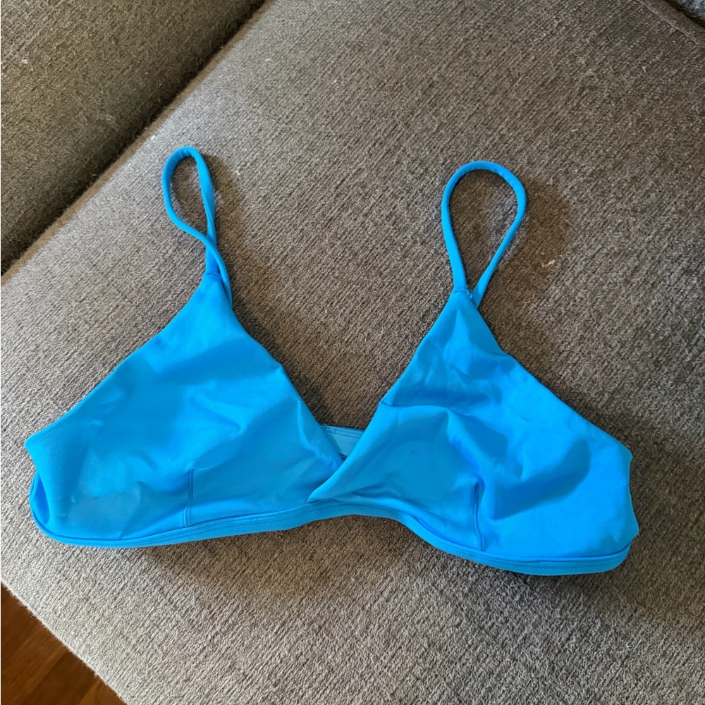 Left On Friday Vibrant Blue Bikini Top